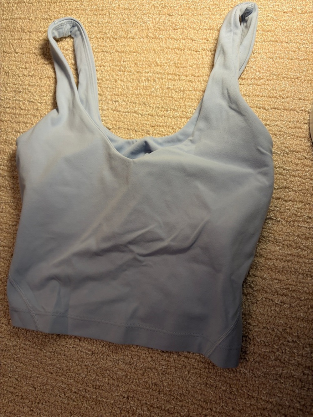 lululemon athletica Light Blue Crop Tank Top